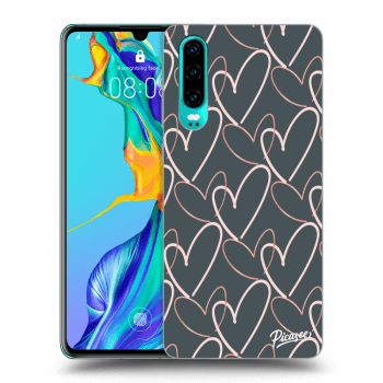 Picasee silikonska prozirna maskica za Huawei P30 - Lots of love