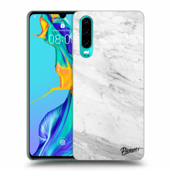 Maskica za Huawei P30 - White marble