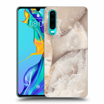 Maskica za Huawei P30 - Cream marble