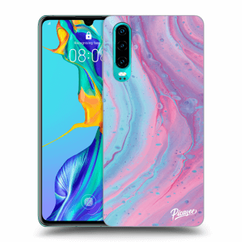 Maskica za Huawei P30 - Pink liquid