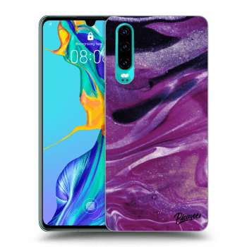 Maskica za Huawei P30 - Purple glitter