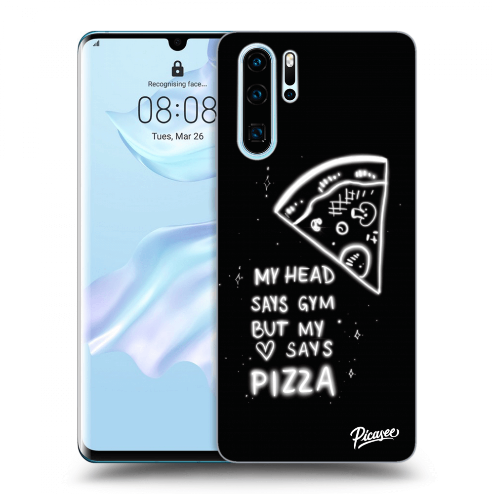 Picasee silikonska prozirna maskica za Huawei P30 Pro - Pizza