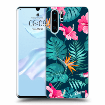 Picasee crna silikonska maskica za Huawei P30 Pro - Pink Monstera