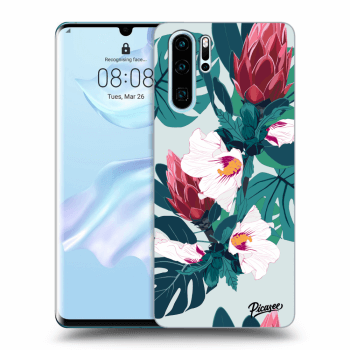 Picasee crna silikonska maskica za Huawei P30 Pro - Rhododendron