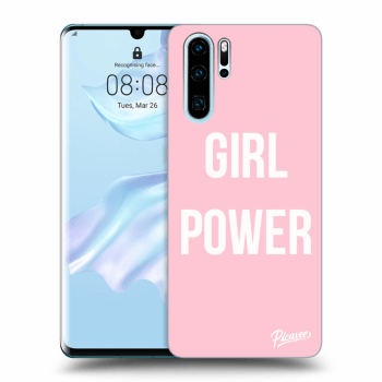 Picasee crna silikonska maskica za Huawei P30 Pro - Girl power