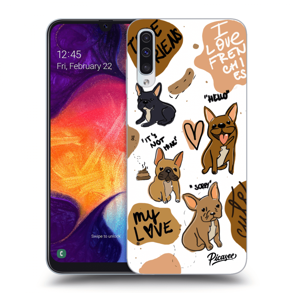 Picasee ULTIMATE CASE za Samsung Galaxy A50 A505F - Frenchies