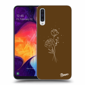 Picasee ULTIMATE CASE za Samsung Galaxy A50 A505F - Brown flowers