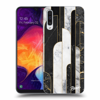 Maskica za Samsung Galaxy A50 A505F - Black & White tile