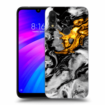 Maskica za Xiaomi Redmi 7 - Black Gold 2