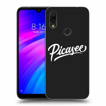 Picasee crna silikonska maskica za Xiaomi Redmi 7 - Picasee - White