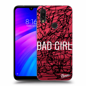 Picasee crna silikonska maskica za Xiaomi Redmi 7 - Bad girl