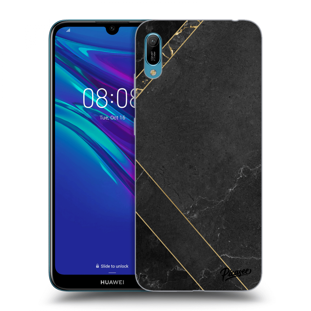 Picasee ULTIMATE CASE za Huawei Y6 2019 - Black tile