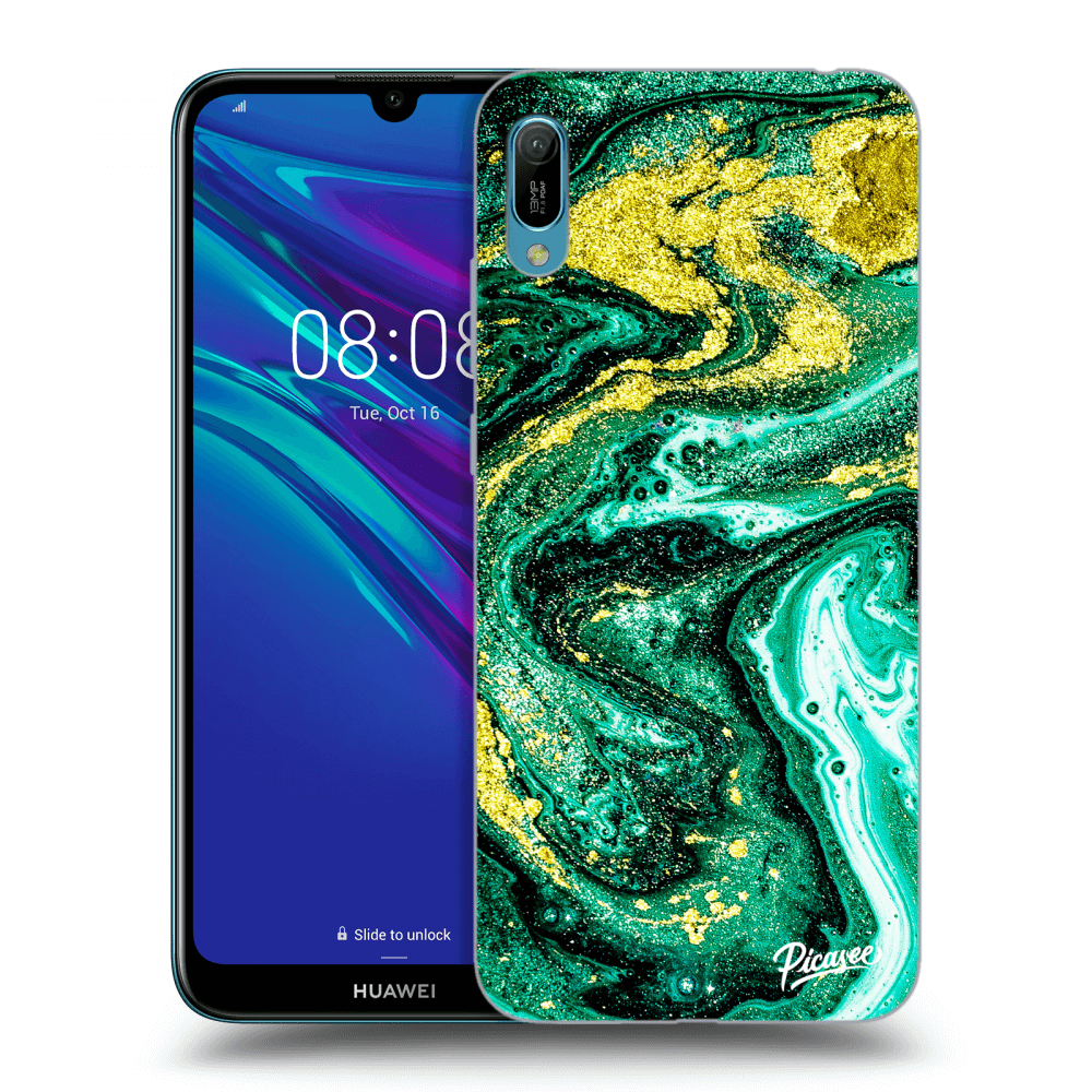 Picasee ULTIMATE CASE za Huawei Y6 2019 - Green Gold