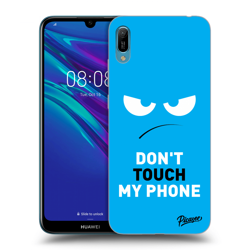 Picasee ULTIMATE CASE za Huawei Y6 2019 - Angry Eyes - Blue