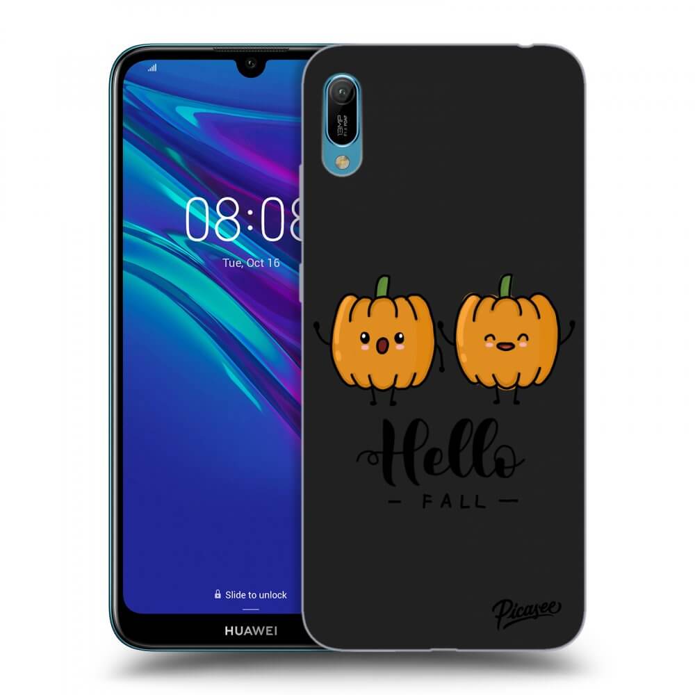 Picasee crna silikonska maskica za Huawei Y6 2019 - Hallo Fall
