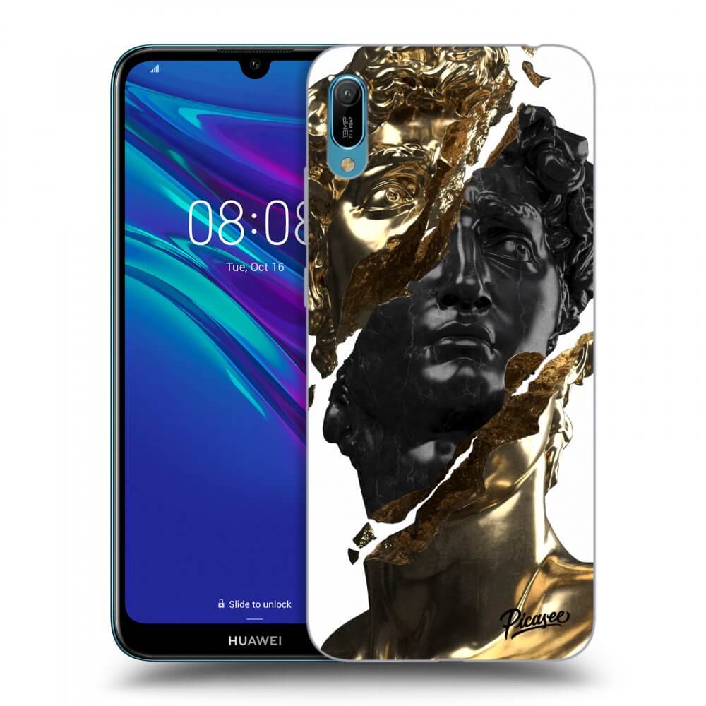 Picasee ULTIMATE CASE za Huawei Y6 2019 - Gold - Black