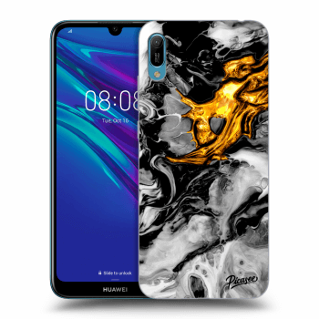 Maskica za Huawei Y6 2019 - Black Gold 2