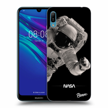 Picasee crna silikonska maskica za Huawei Y6 2019 - Astronaut Big