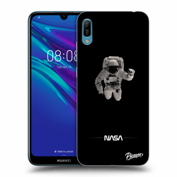 Picasee crna silikonska maskica za Huawei Y6 2019 - Astronaut Minimal