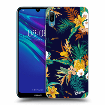 Picasee crna silikonska maskica za Huawei Y6 2019 - Pineapple Color