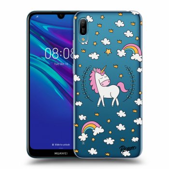 Picasee silikonska prozirna maskica za Huawei Y6 2019 - Unicorn star heaven