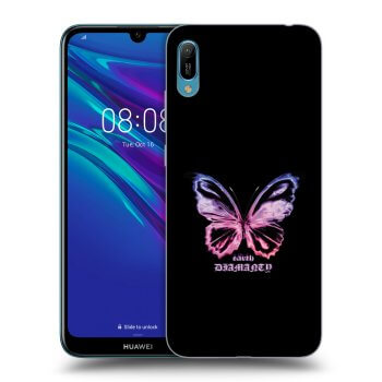 Picasee crna silikonska maskica za Huawei Y6 2019 - Diamanty Purple