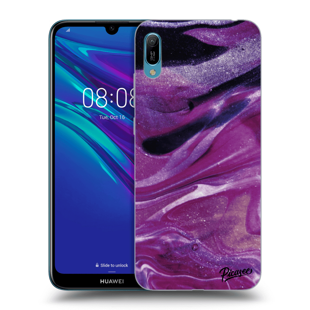 Picasee ULTIMATE CASE za Huawei Y6 2019 - Purple glitter