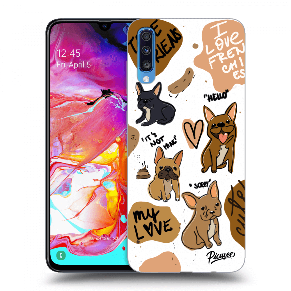 Picasee ULTIMATE CASE za Samsung Galaxy A70 A705F - Frenchies