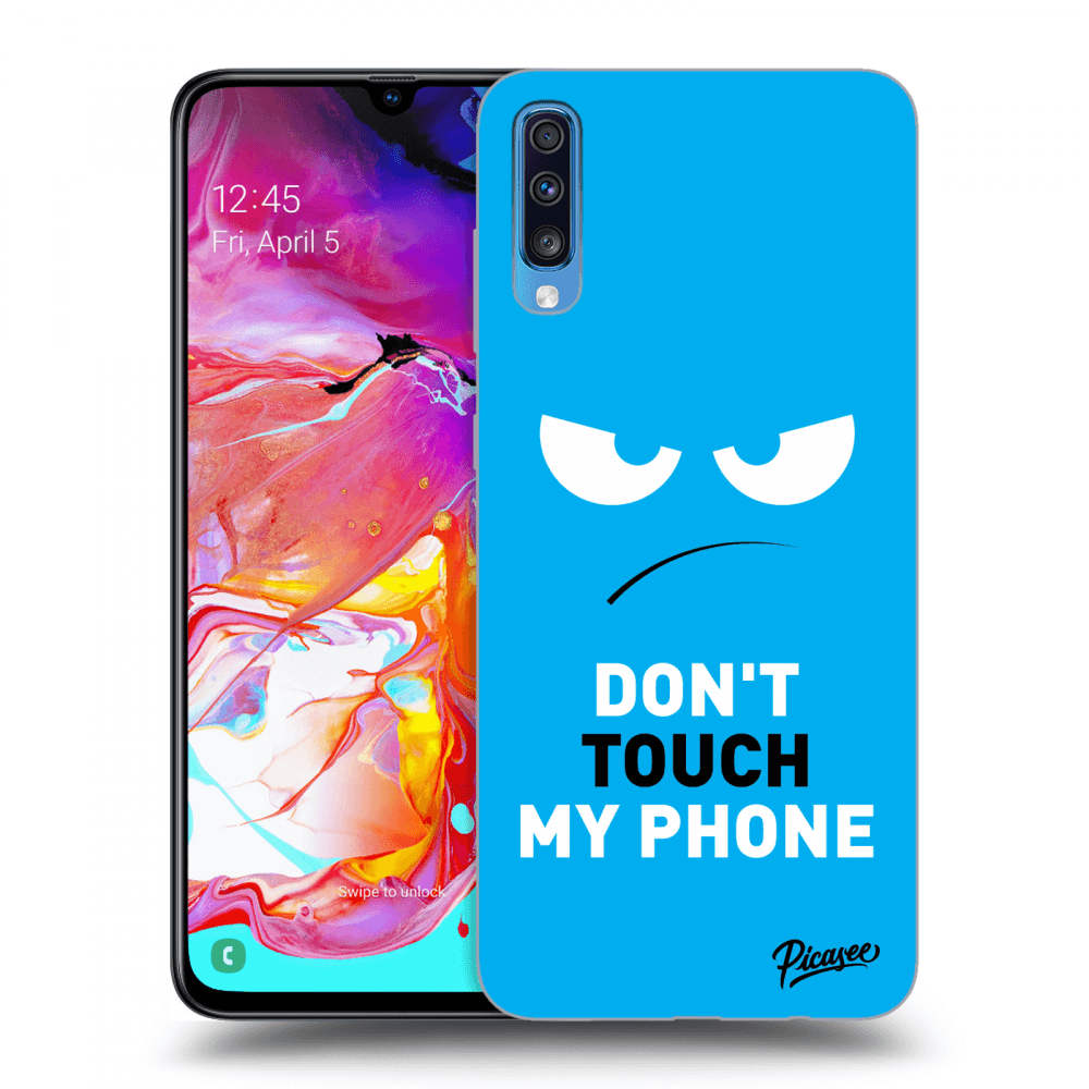 Picasee ULTIMATE CASE za Samsung Galaxy A70 A705F - Angry Eyes - Blue