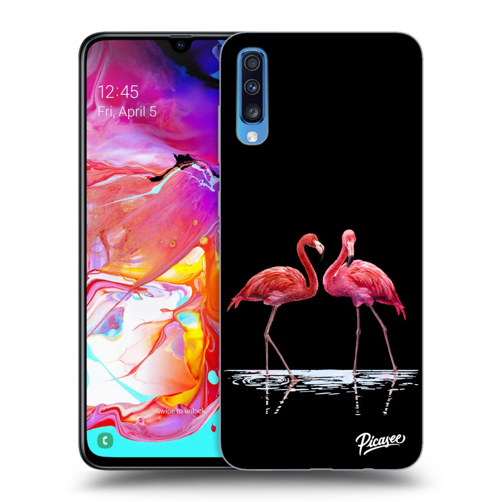 Picasee ULTIMATE CASE za Samsung Galaxy A70 A705F - Flamingos couple