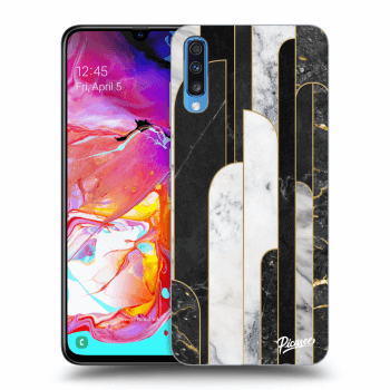 Maskica za Samsung Galaxy A70 A705F - Black & White tile