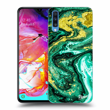 Maskica za Samsung Galaxy A70 A705F - Green Gold