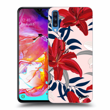 Maskica za Samsung Galaxy A70 A705F - Red Lily