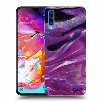 Maskica za Samsung Galaxy A70 A705F - Purple glitter