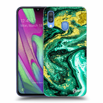 Maskica za Samsung Galaxy A40 A405F - Green Gold