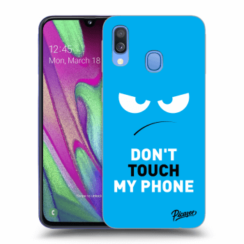 Maskica za Samsung Galaxy A40 A405F - Angry Eyes - Blue