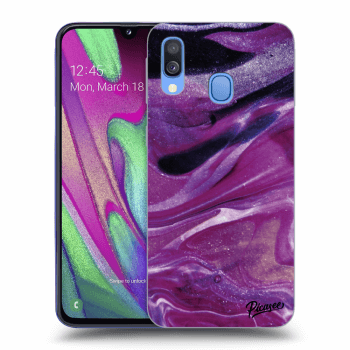 Maskica za Samsung Galaxy A40 A405F - Purple glitter