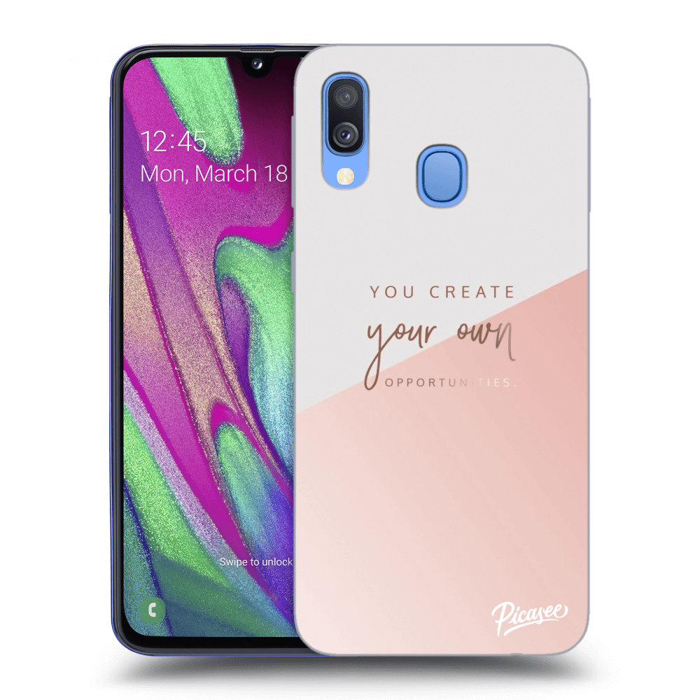 Picasee crna silikonska maskica za Samsung Galaxy A40 A405F - You create your own opportunities