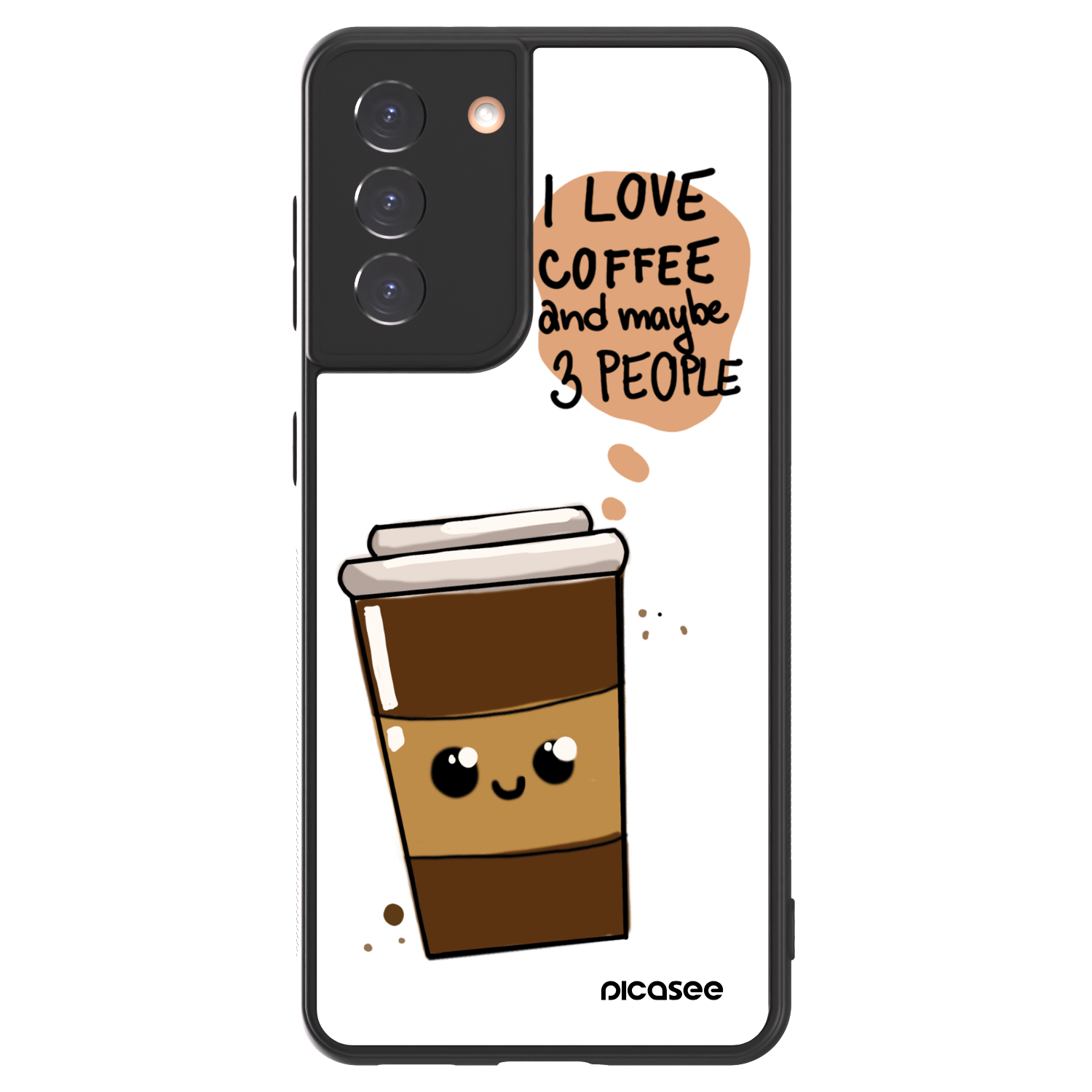Picasee ULTIMATE CASE za Samsung Galaxy S21 5G G991B - Cute coffee