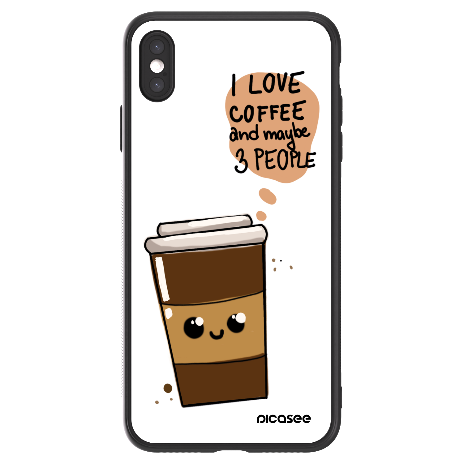 Picasee ULTIMATE CASE za Apple iPhone XS Max - Cute coffee
