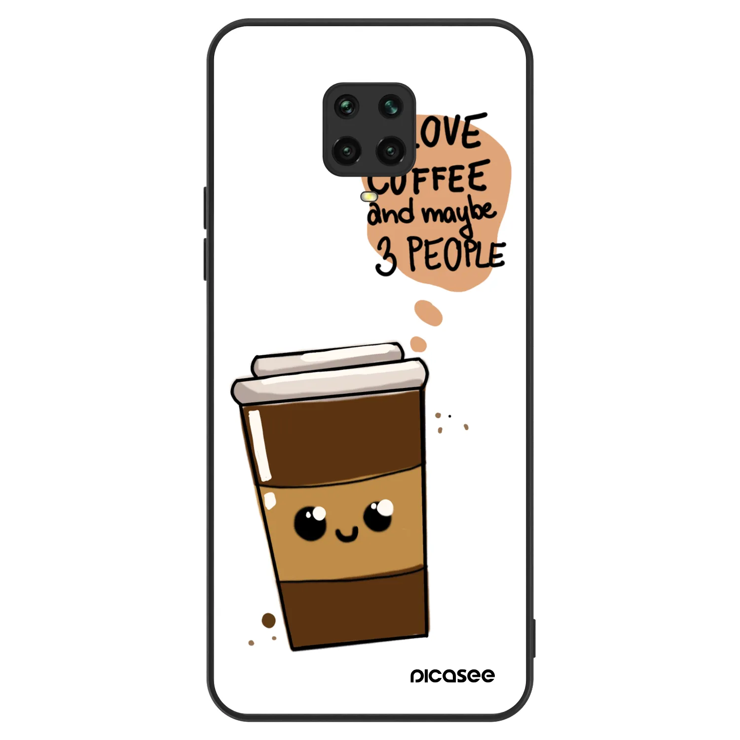 Picasee ULTIMATE CASE za Xiaomi Redmi Note 9S - Cute coffee