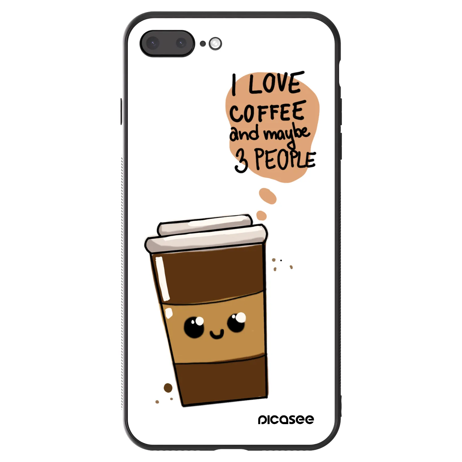 Picasee ULTIMATE CASE za Apple iPhone 8 Plus - Cute coffee