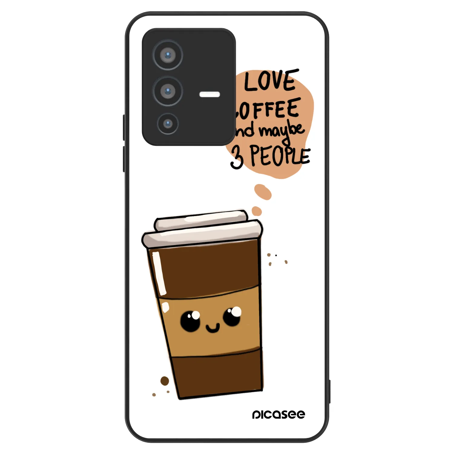 Picasee ULTIMATE CASE za Vivo V23 5G - Cute coffee