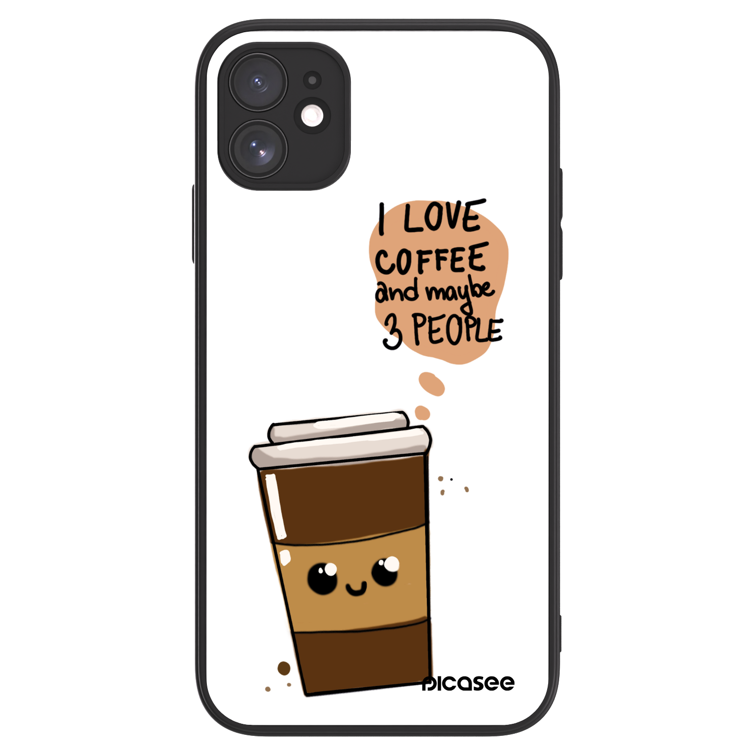 Picasee ULTIMATE CASE MagSafe za Apple iPhone 11 - Cute coffee