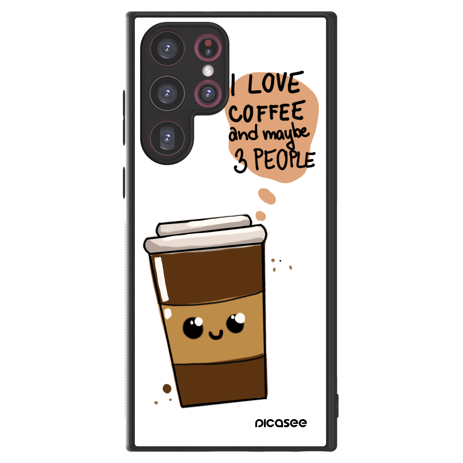 Picasee ULTIMATE CASE PowerShare za Samsung Galaxy S22 Ultra 5G - Cute coffee