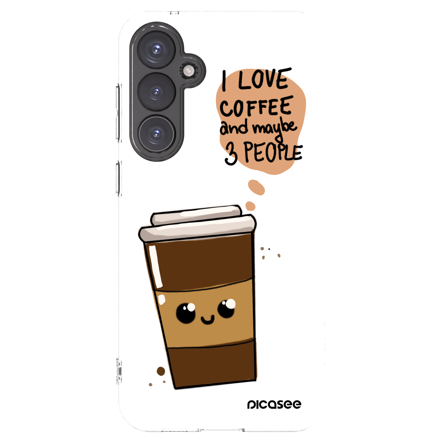 Picasee silikonska prozirna maskica za Samsung Galaxy S23 FE S711B - Cute coffee