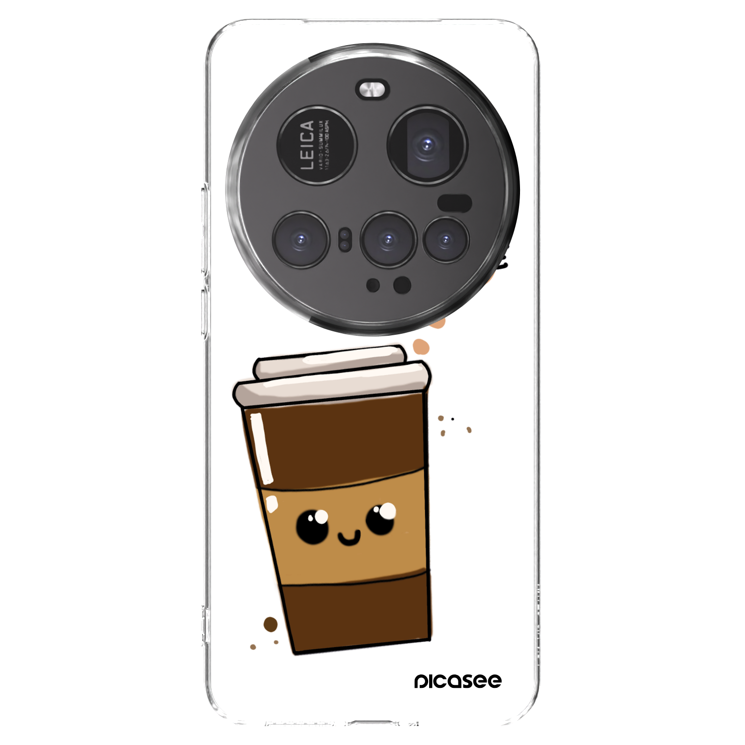 Picasee silikonska prozirna maskica za Xiaomi 15 Ultra - Cute coffee