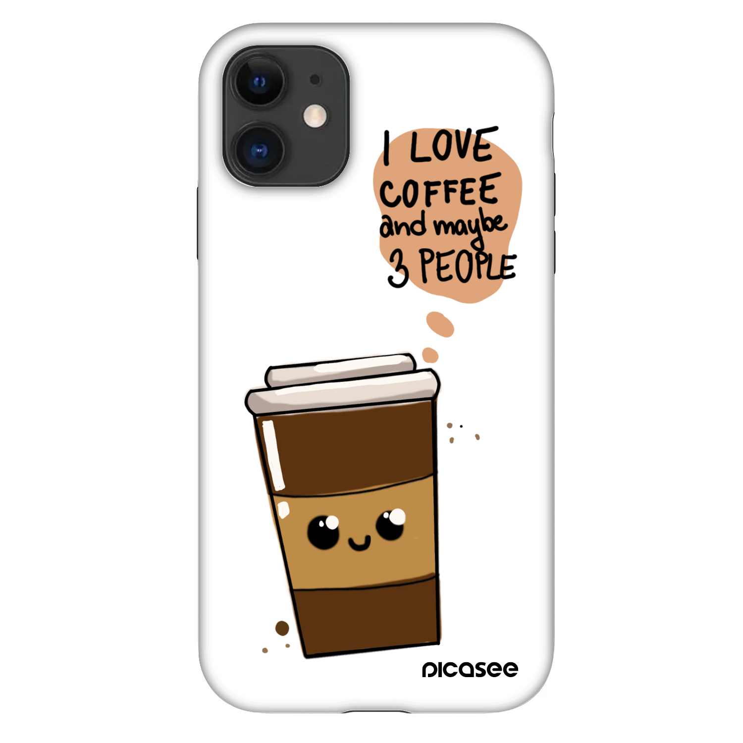 Picasee Fashion Case za Apple iPhone 11 - Cute coffee