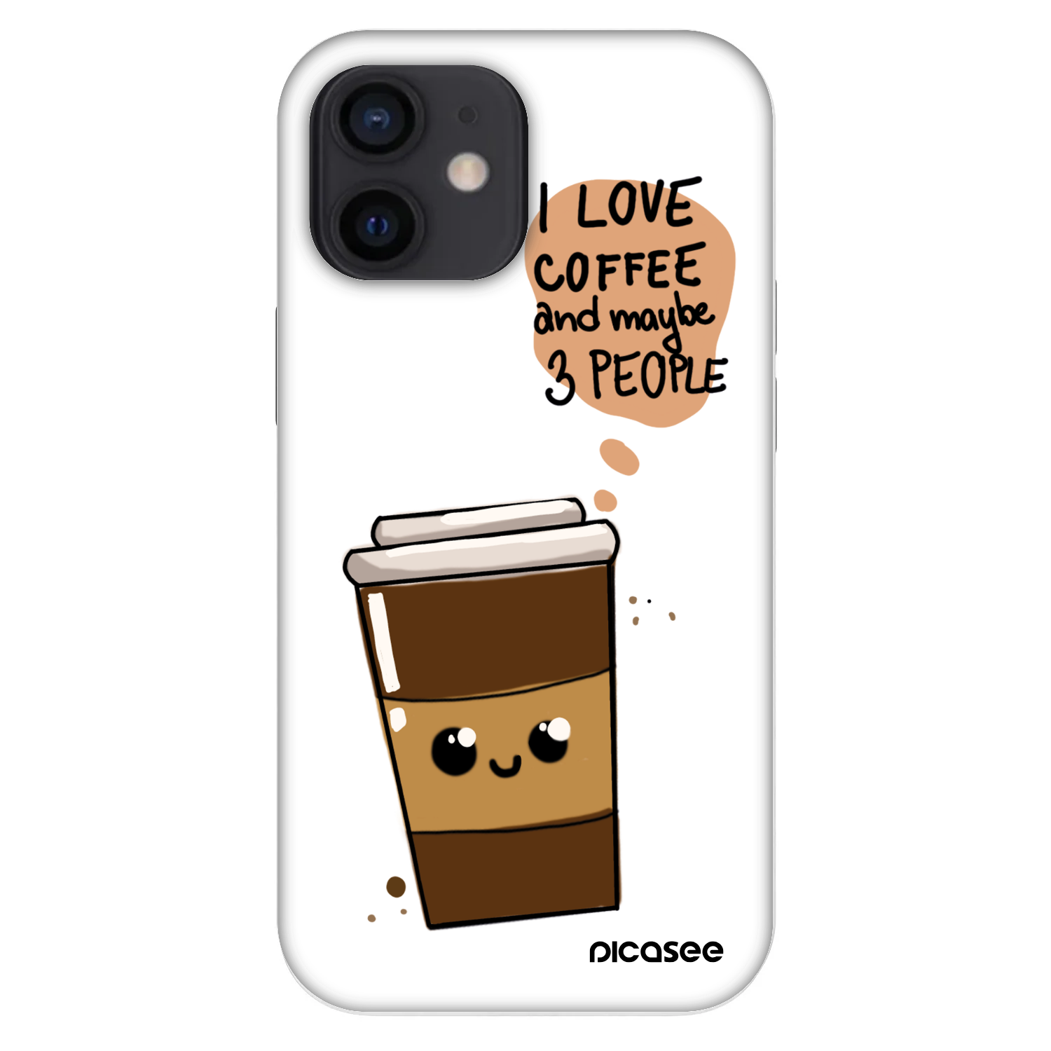 Picasee Fashion Case za Apple iPhone 12 mini - Cute coffee