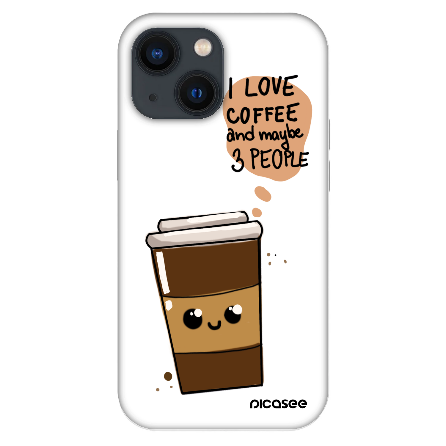 Picasee Fashion Case za Apple iPhone 13 mini - Cute coffee